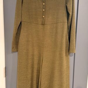Three Bird Nest Olive Green Knit Jumpsuit